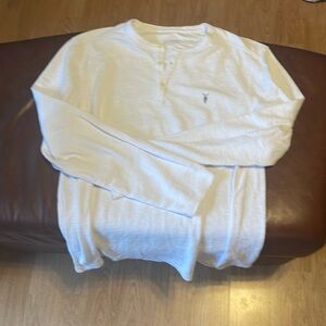 Allsaints XXL long sleeve white shirt like new